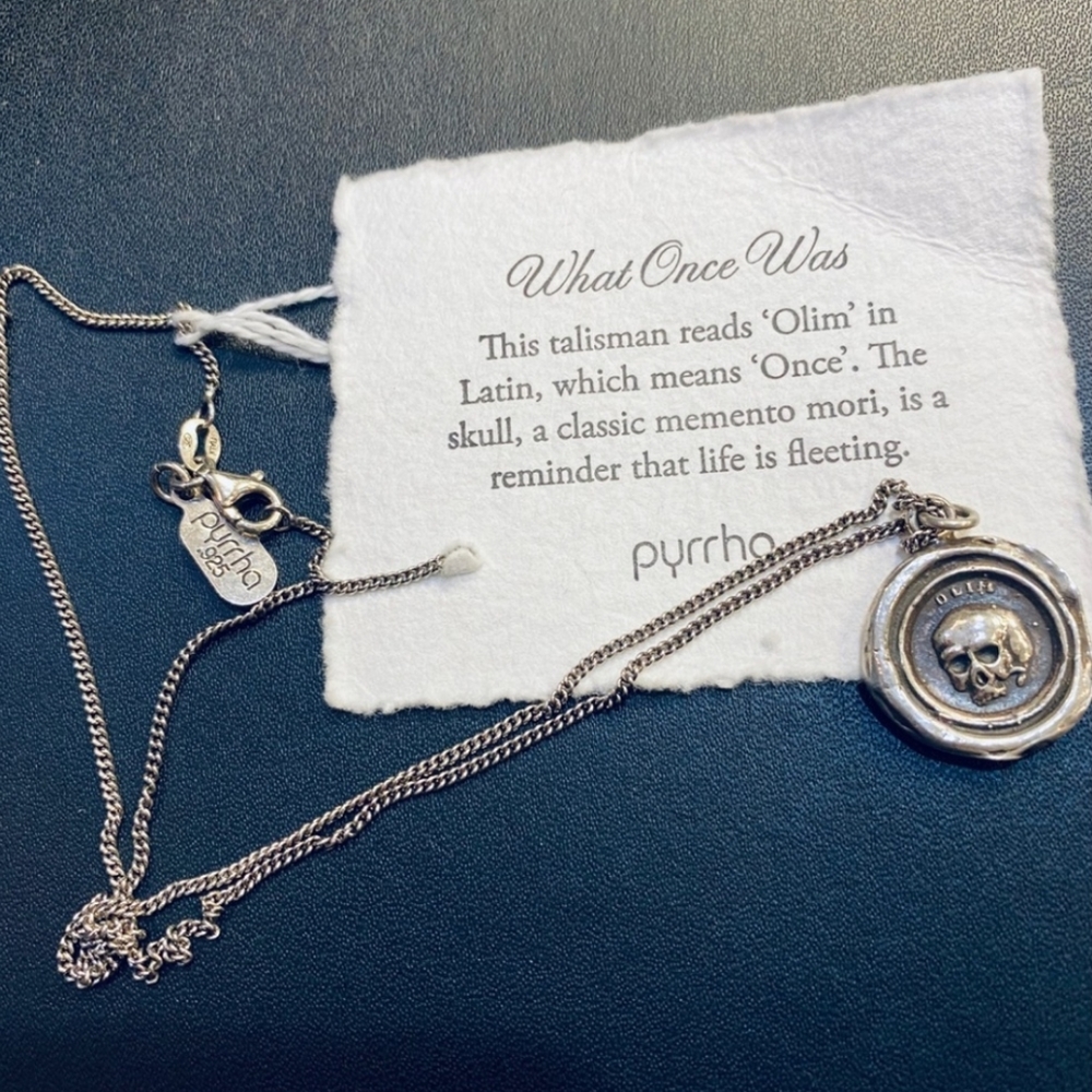 Pyhhra "Olim" - “What Once Was” sterling talisman necklace